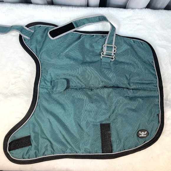 XL Lined Teal Dog Coat - Picture 1 of 4